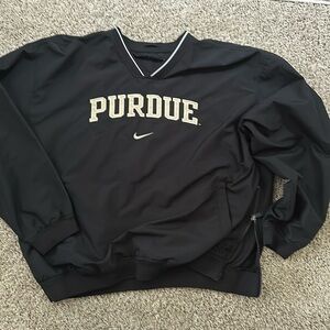 Purdue XL Nike pull over jacket. Black. Size XL.